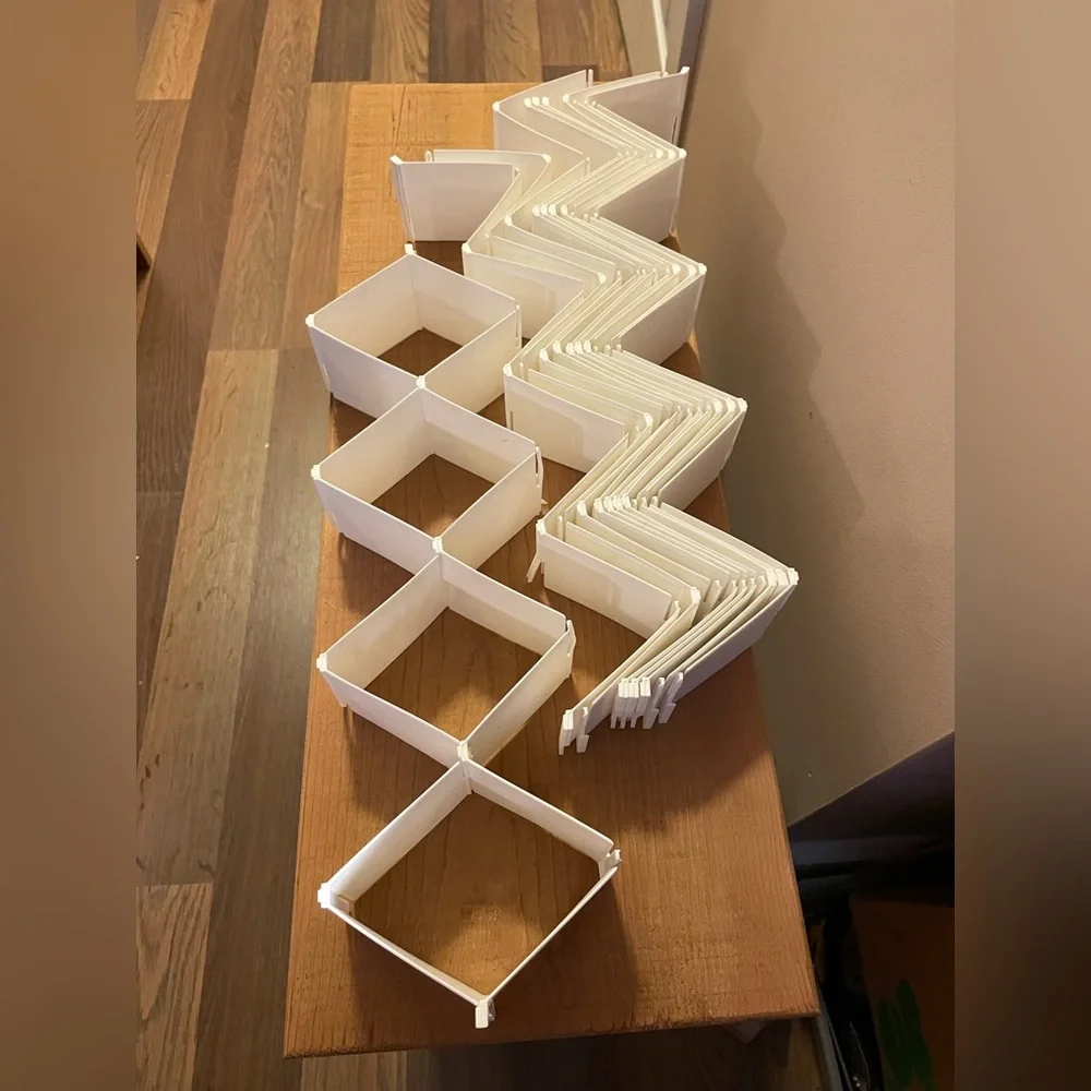 Plastic Honeycomb Drawer Dividers Set of 12 Expandable Closet Dresser Organizer